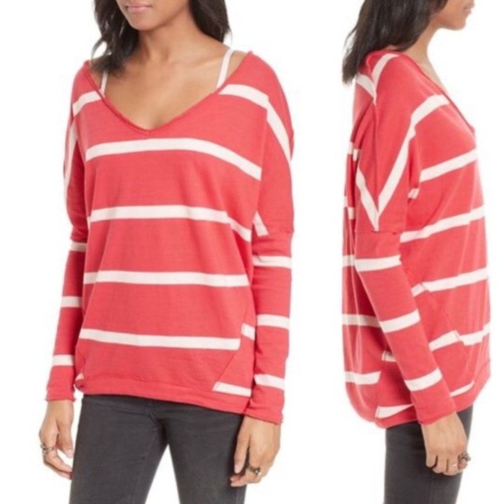 We the Free Upstate Striped Oversized Tee